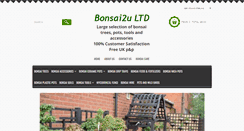 Desktop Screenshot of bonsai2u.co.uk