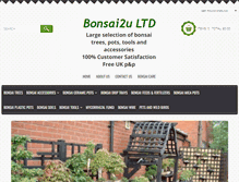 Tablet Screenshot of bonsai2u.co.uk